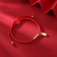 Handgefertigtes Talisman-Armband mit Glücksseil von KarmaRipple