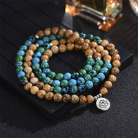 KarmaRipples 108 Meditationsbalancierende mehrschichtige Mala