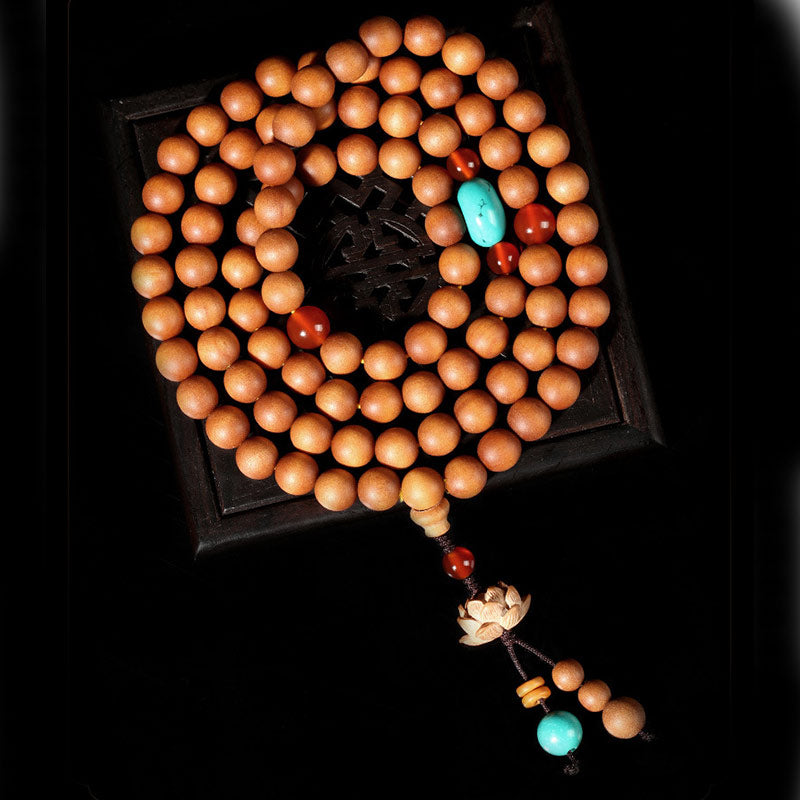 KarmaRipple's Tibetan Sandalwood Lotus Enlightenment Talisman Mala Bracelet p3
