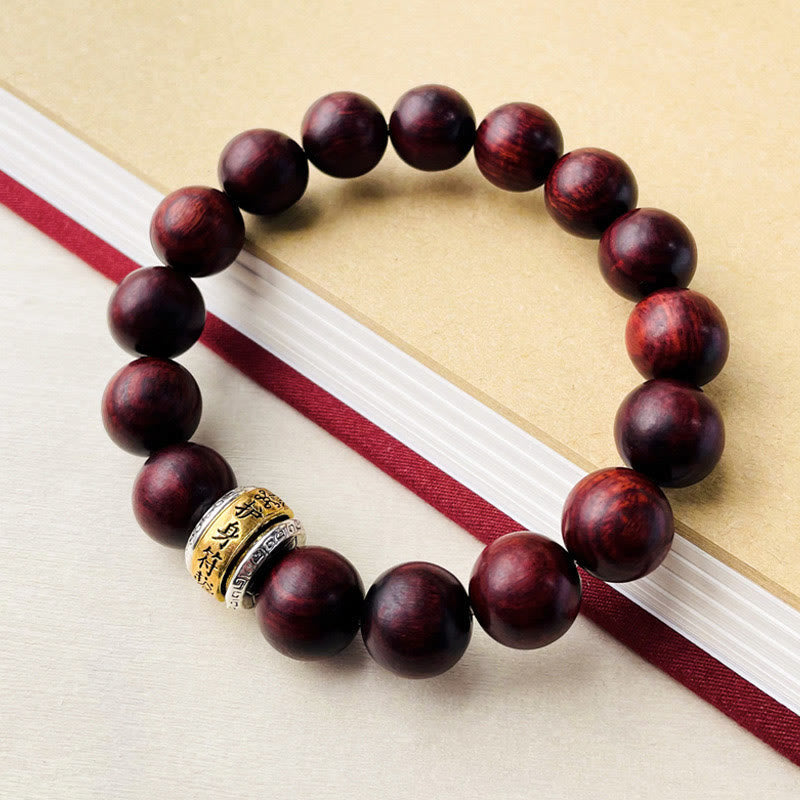 KarmaRipple's Small Leaf Red Sandalwood Amulet Protection Bracelet p5