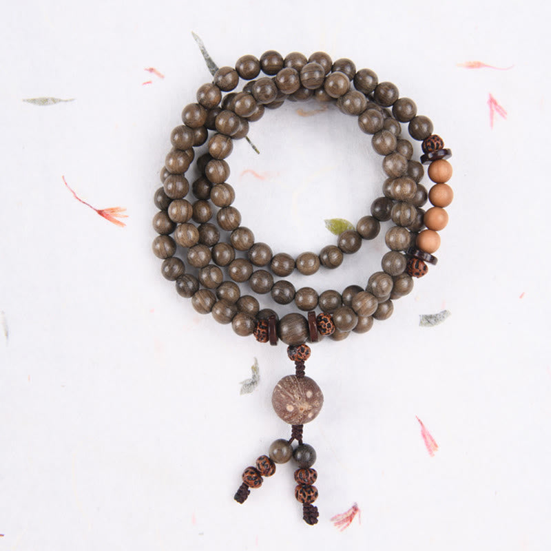 KarmaRipple's Tibetan Sandalwood Protection Talisman Mala Bracelet p35