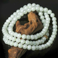 KarmaRipples 108 Perlenstickerei Jade Glücksarmband Mala