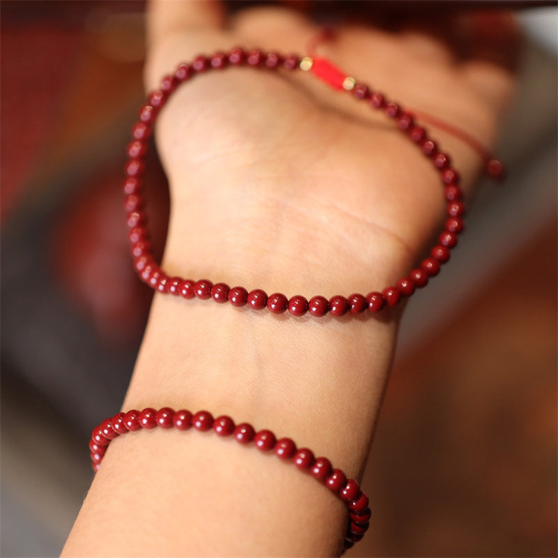 KarmaRipple's Authentic Cinnabar Blessing Red String Woven Bracelet Anklet p3