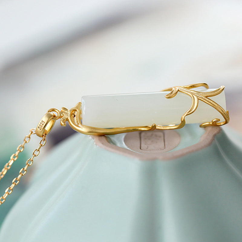 KarmaRipple's Jade Dragon Phoenix Bronze Protection Pendant Necklace p11