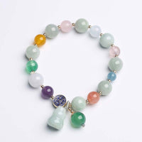 KarmaRipples Glücksarmband Kürbis-Jade-Armband