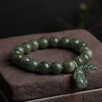 KarmaRipples tibetisches Jade-PiXiu-Wohlstandsarmband
