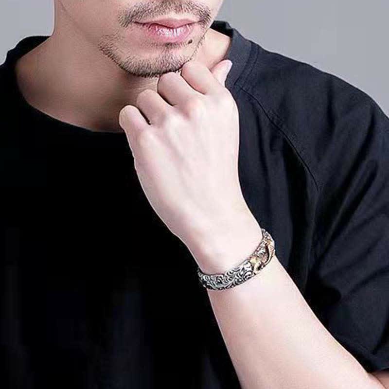 KarmaRipple's Koi Fish Grass Pattern Prosperity Wealth Bracelet Bangle p3