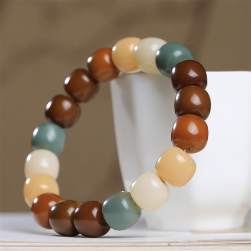 KarmaRipple's Multicolored Bodhi Seed Keep Away Evil Spirits Bracelet p2