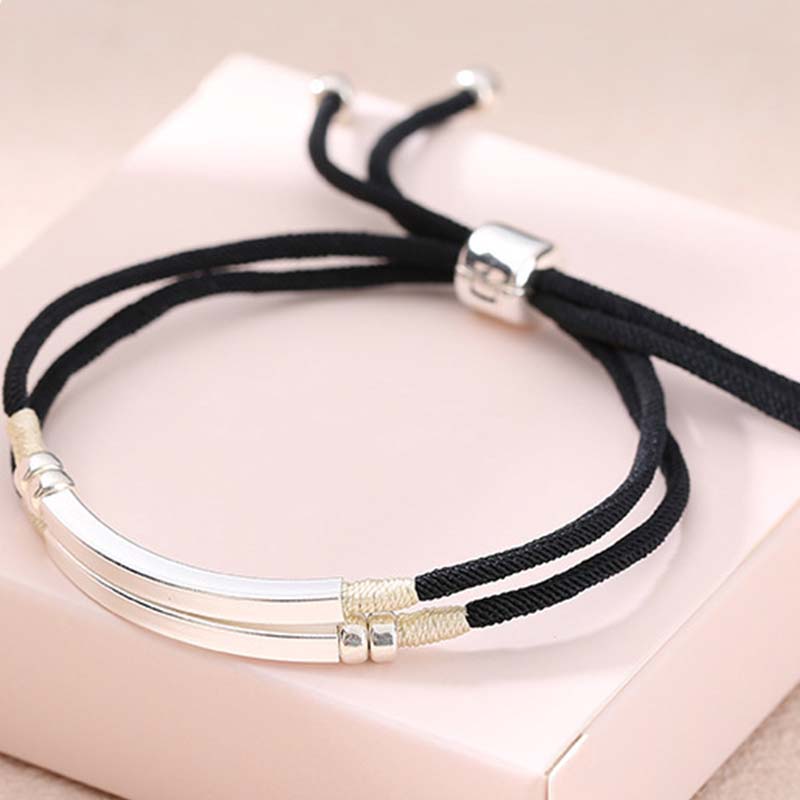 KarmaRipple's 925 Sterling Silver Red String Layered Braid Bracelet p7