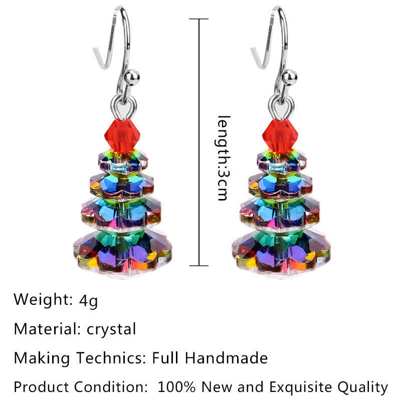 KarmaRipple's Various Crystals Christmas Tree Amethyst Peace Balancing Drop Earrings p15