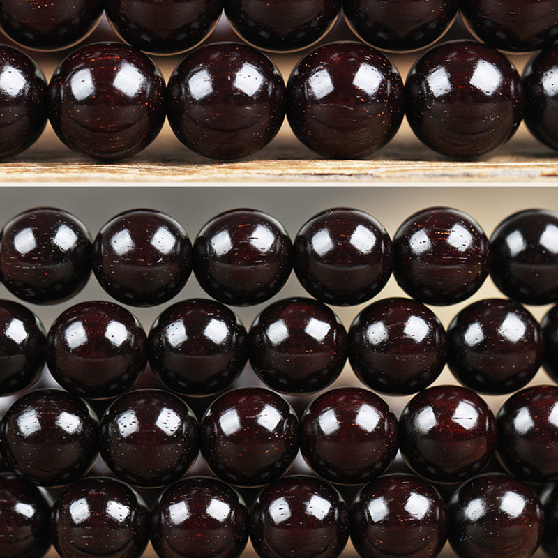 KarmaRipple's Gold Star Small Leaf Red Sandalwood Chinese Knotting Protection Bracelet p8