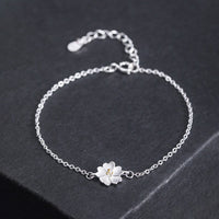 KarmaRipples 925 Sterling Silber Kirschblüten-Segenskettenarmband