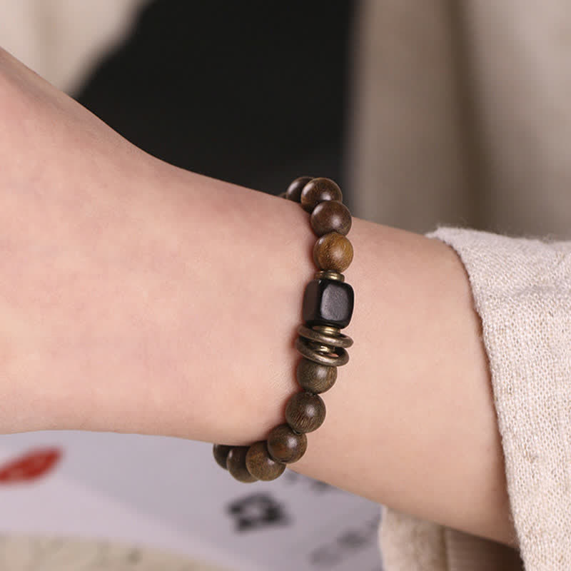 KarmaRipple's Tibetan Green Sandalwood Gemstone Soothing Peace Bracelet p7