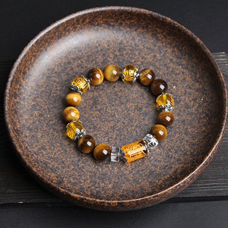KarmaRipple's Tiger Eye Bead Fortune Prosperity Bracelet p2