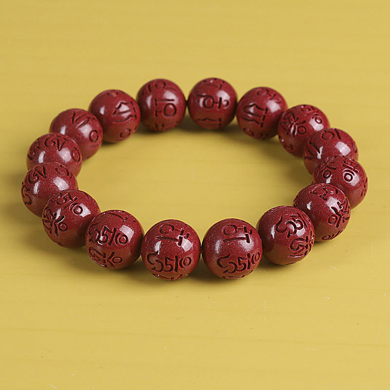 KarmaRipple's Authentic Double PiXiu Cinnabar Om Mani Padme Hum Wealth Fortune Bead Bracelet p9