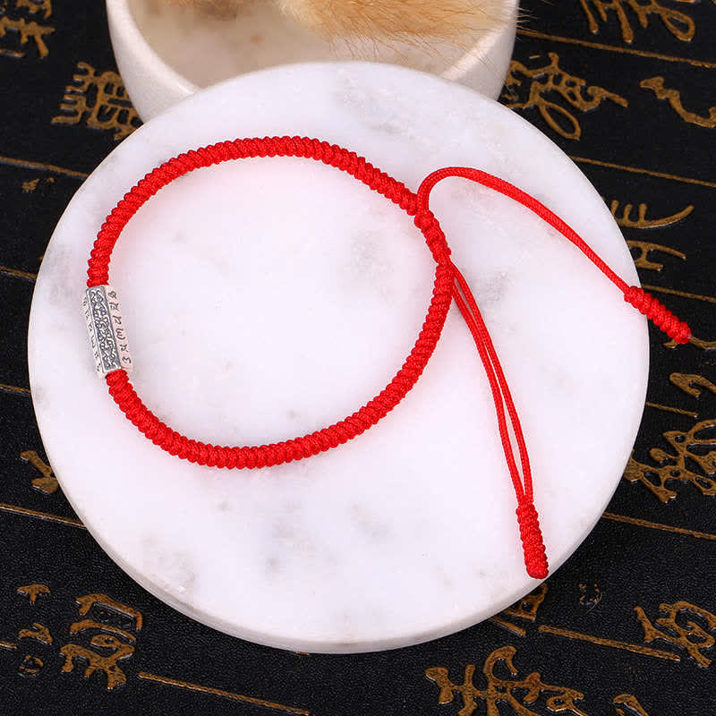 KarmaRipple's Om Mani Padme Hum Fortune Protection Red String Bracelet p13