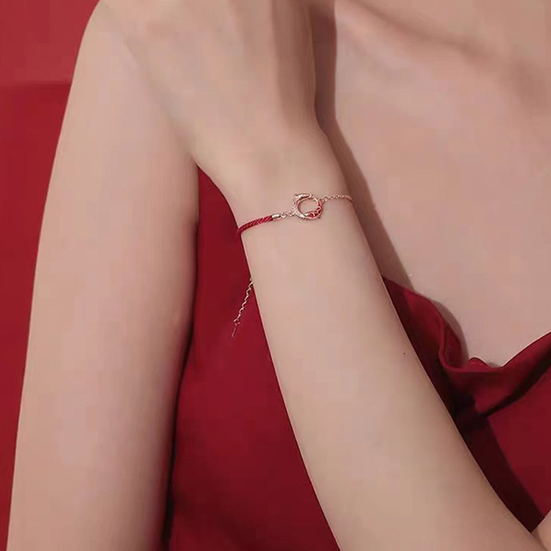 KarmaRipple's 925 Sterling Silver Year Of The Dragon Bronze Koi Fish Fortune Protection Bracelet p10