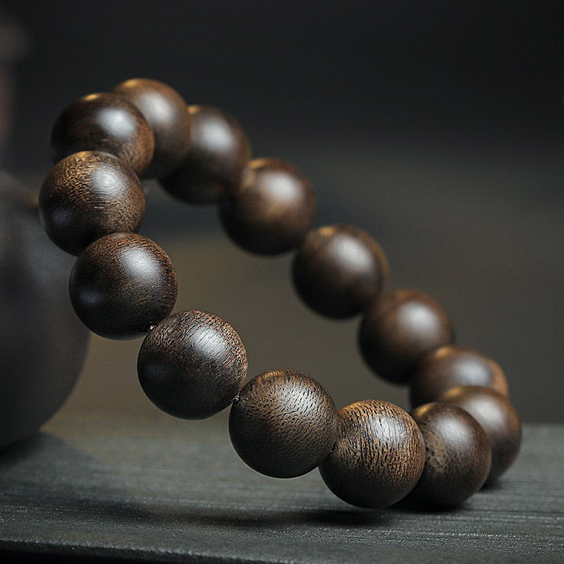 KarmaRipple's 108 Mala Beadwork Agarwood Peace Strength Calm Bracelet p17