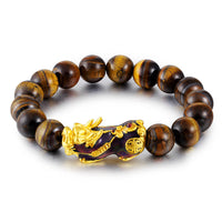 Handgefertigtes tibetisches Tigerauge-Feng-Shui-Armband von KarmaRipple