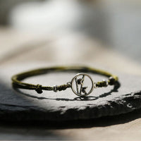 KarmaRipples 925 Sterling Silber Bambus Fortune String Armband