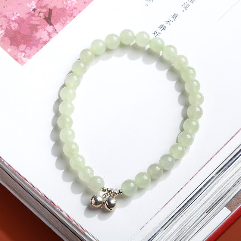KarmaRipple's 925 Sterling Silver Plated Gold Authentic Hetian Jade Bead Gourd Lotus Bamboo Fu Character Fortune Bracelet p41