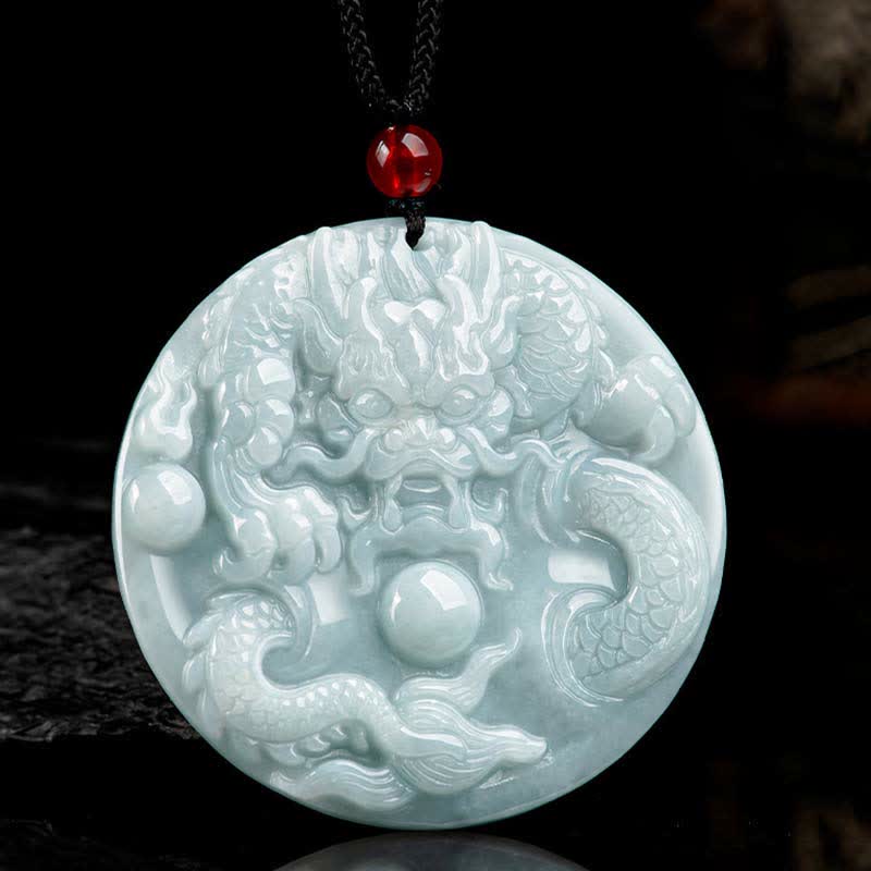 KarmaRipple's ???A Flash Sale- Chinese Zodiac Dragon Jade Success Amulet String Pendant p6