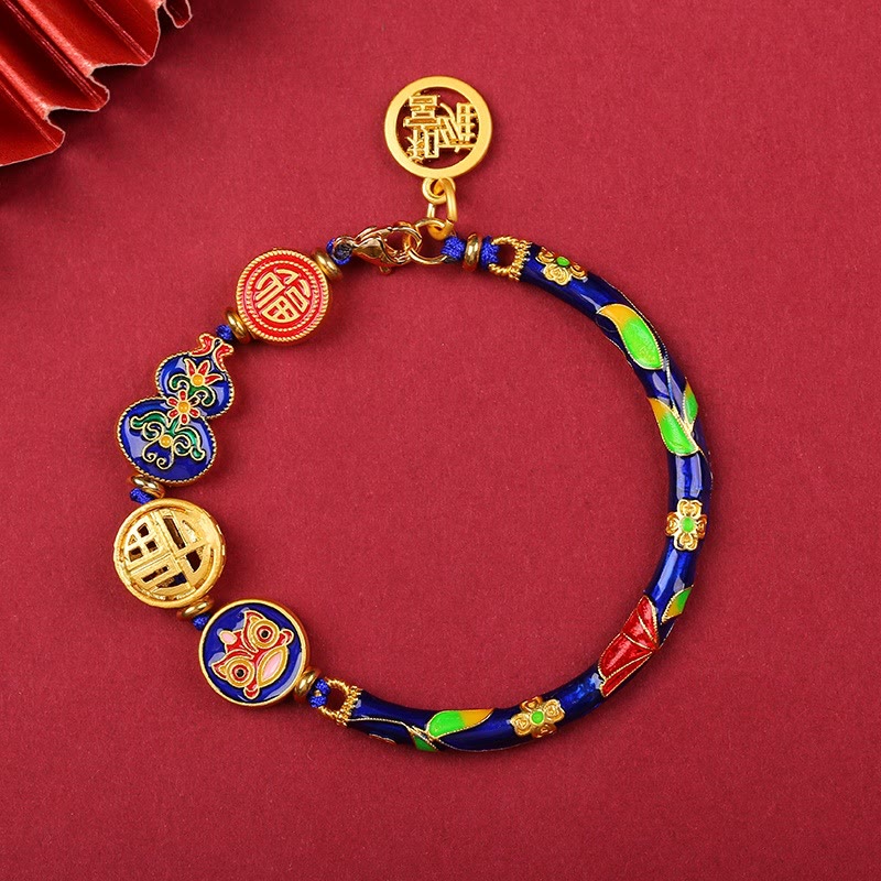 KarmaRipple's Tibetan Gourd Fortune Happiness Lion Wealth Fortune Bracelet p3