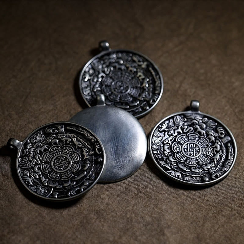 KarmaRipple's Tibetan 108 Mala Beadwork Yak Bone Dzi Bead PiXiu Nine Palaces Eight Diagrams Balance Bracelet p16