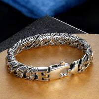 KarmaRipples Vintage-Armband mit geschnitztem Blumendesign aus der Tang-Dynastie