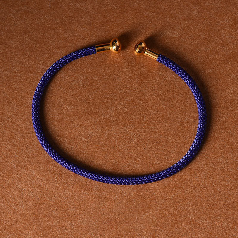 KarmaRipple's Simple Design Handmade Fortune Braid String Cuff Bracelet p52