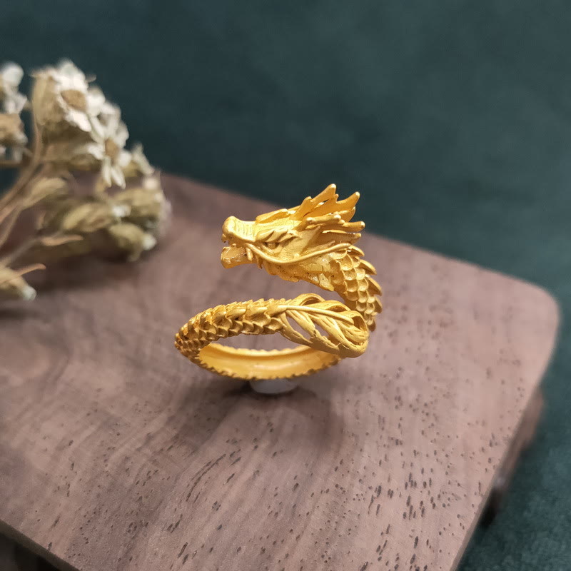 KarmaRipple's Golden Dragon Success Strength Ring p1