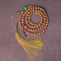 KarmaRipples 108 Mala-Perlenarmband mit Bodhi-Samen, Weisheit und Frieden