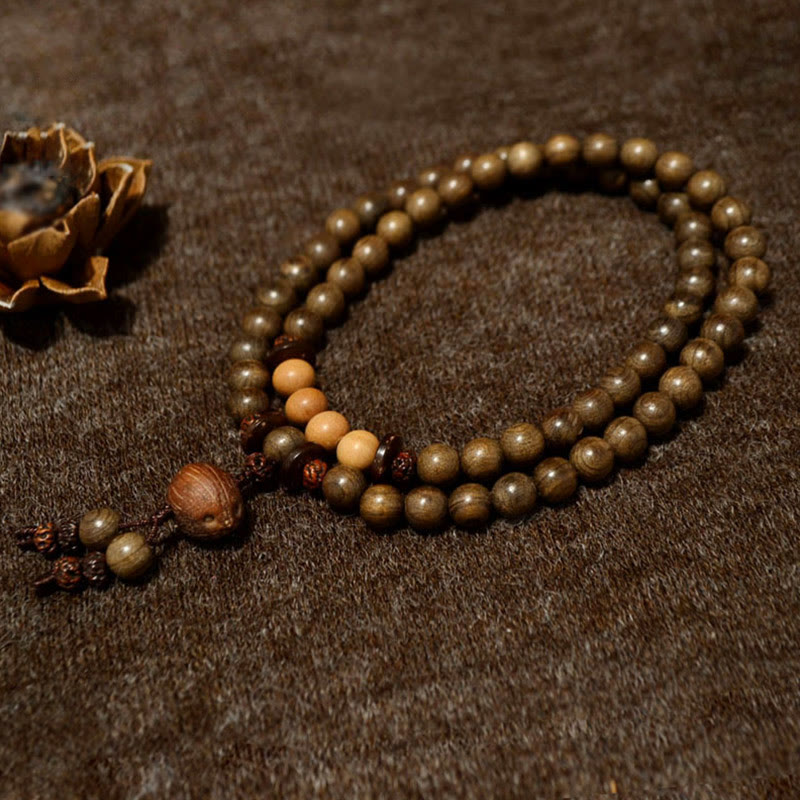 KarmaRipple's Tibetan Sandalwood Protection Talisman Mala Bracelet p5