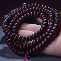 KarmaRipples authentisches Tibet 108 Mala Perlenarbeit Lila Bodhi Seed Reichtum Armband