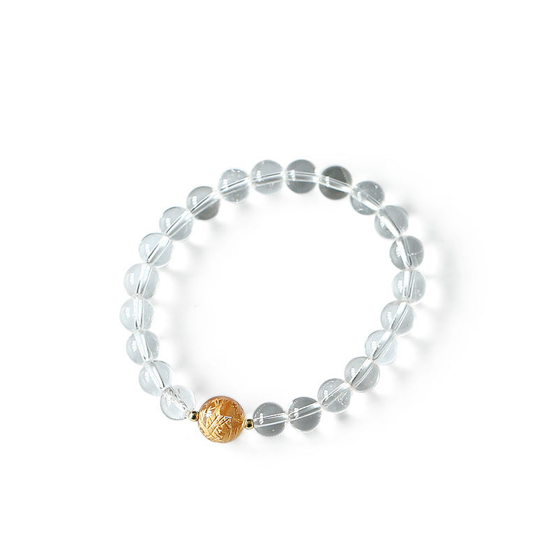 KarmaRipple's Authentic Black Obsidian Ivory Gemstone Black Onyx Dragon Strength Bracelet p13