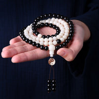 KarmaRipples Ebenholz-YinYang-Schutz-Mala