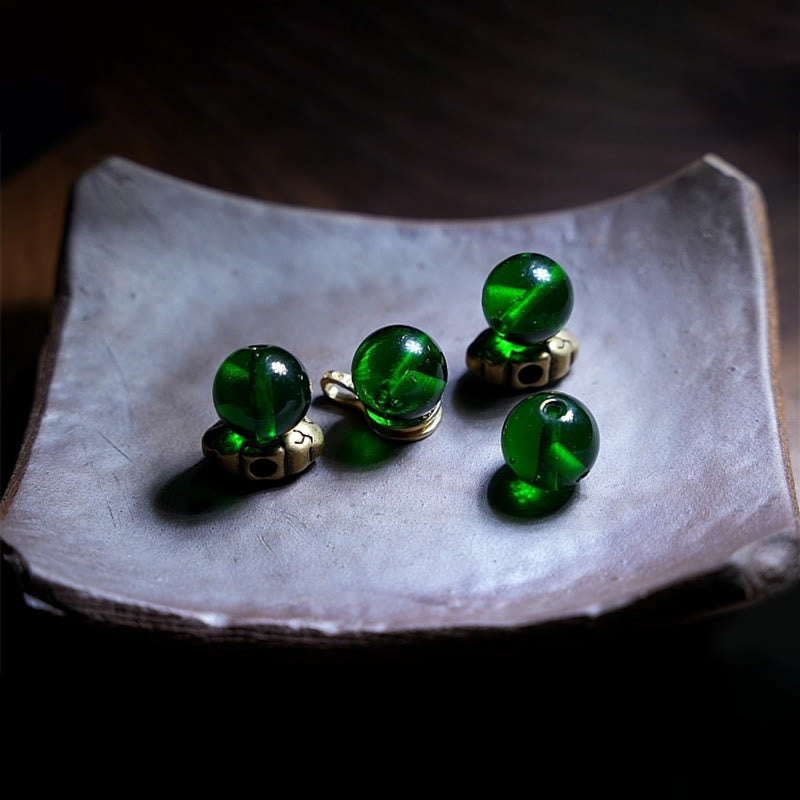 KarmaRipple's Tibetan 108 Mala Beadwork Multicolored Liuli Glass Bead Chinese Zodiac Nine Palaces Eight Diagrams Talisman Bracelet p13