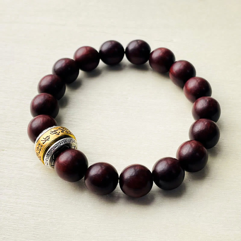 KarmaRipple's Small Leaf Red Sandalwood Amulet Protection Bracelet p11