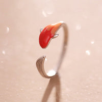 KarmaRipples verstellbarer Ring „Koi Fish“ aus Bronze mit Balance Fortune