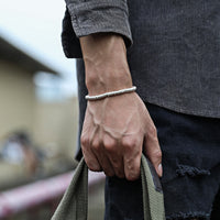 Glückskettenarmband mit schlichtem Kreismuster von KarmaRipple
