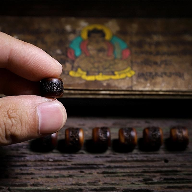 KarmaRipple's 925 Sterling Silver Chinese Zodiac Natal Buddha Handmade Tibet Yak Bone Strength Bracelet p14