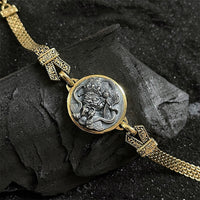 KarmaRipples tibetisches 925er Sterlingsilber-Armband „Zakiram“, Segens- und Schutzarmband der Göttin des Reichtums