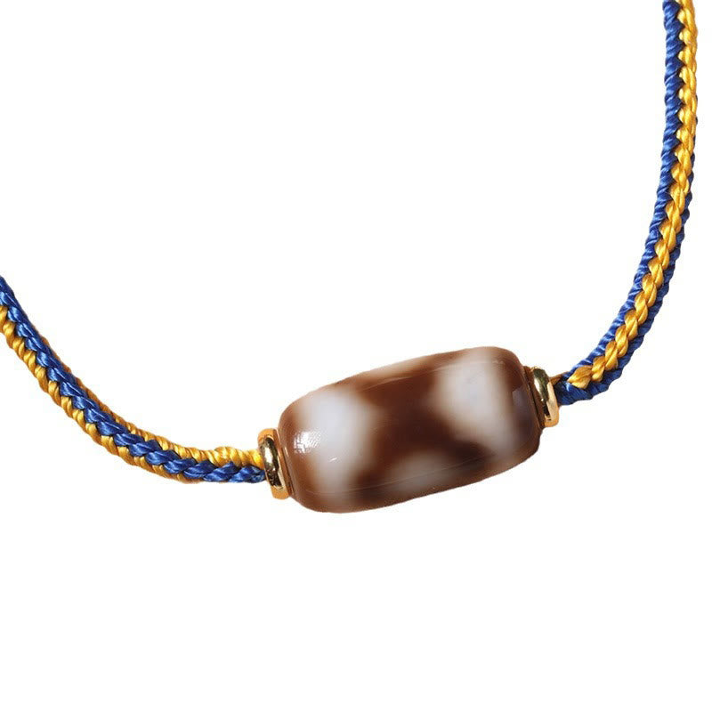 KarmaRipple's Tibetan Three-eyed Dzi Bead Fortune Happiness Bracelet p8