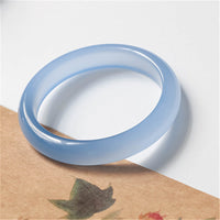 KarmaRipples Armreif „Emotionales Gleichgewicht“ aus blauem Chalcedon