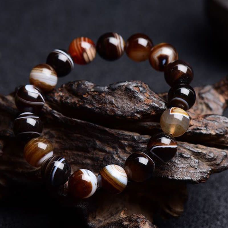 KarmaRipple's Tibetan Sardonyx Happiness Positive Bracelet p7