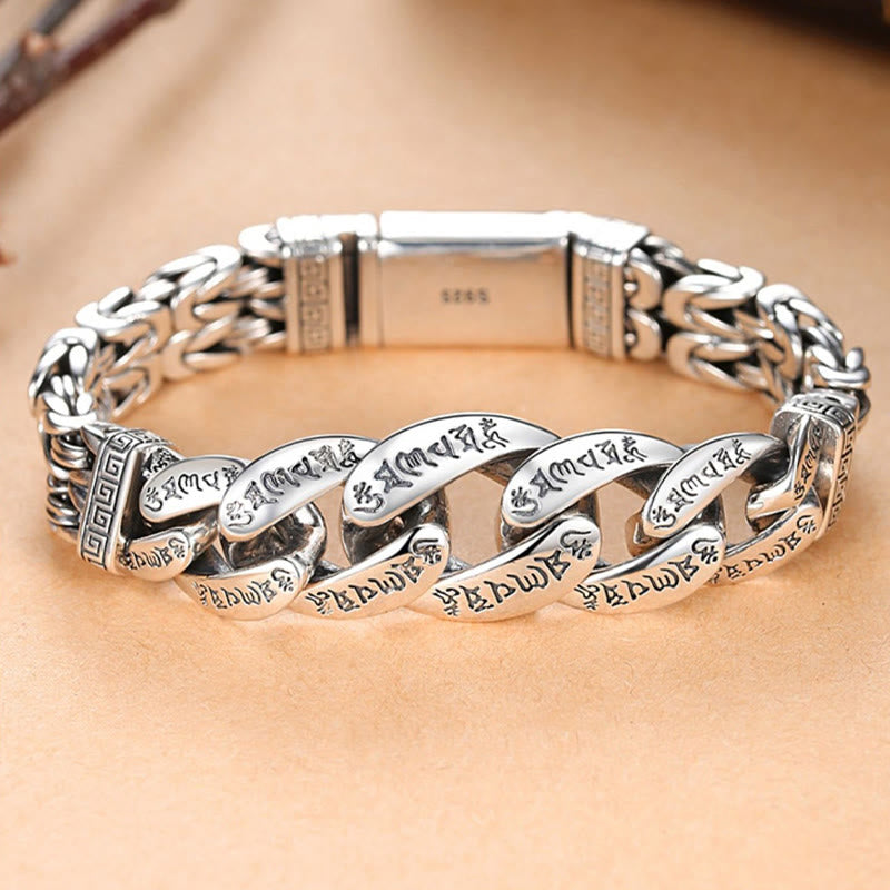 KarmaRipple's Om Mani Padme Hum Engraved Peace Purity Bracelet p6