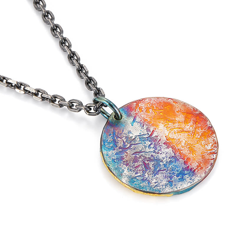 KarmaRipple's 999 Sterling Silver 24K Gold Half Demon Half Buddha Compassion Pendant Necklace p10