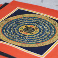 KarmaRipples tibetisches handgefertigtes Thangka-Gemälde, spiritueller Segen, Blindbox, zufälliges Farbmuster