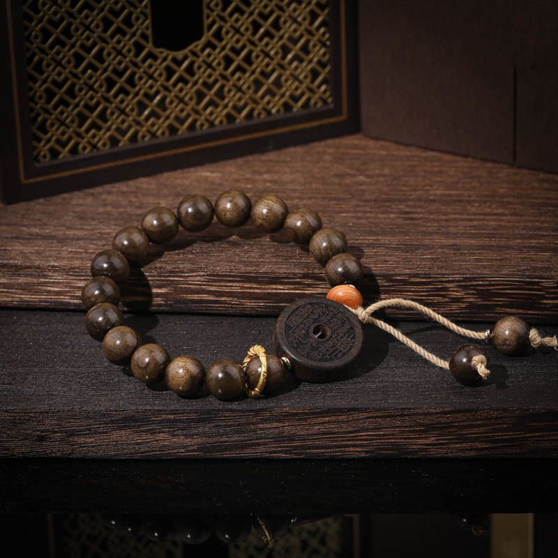 KarmaRipple's Ebony Wood Mountain Ghosts Spend Money Balance Bracelet p3
