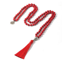 KarmaRipples 108 Mala-Anhänger mit Perlenstickerei, Gebet, Yoga und Meditation